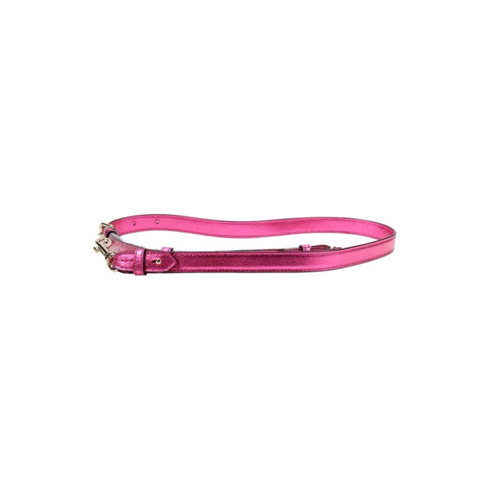 Henri Bendel Womens Leather Gold Tone Shoulder Handbag Strap Pink Metallic